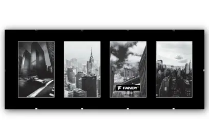 Rámy euroklip plexi gallery 4x10x15 černé